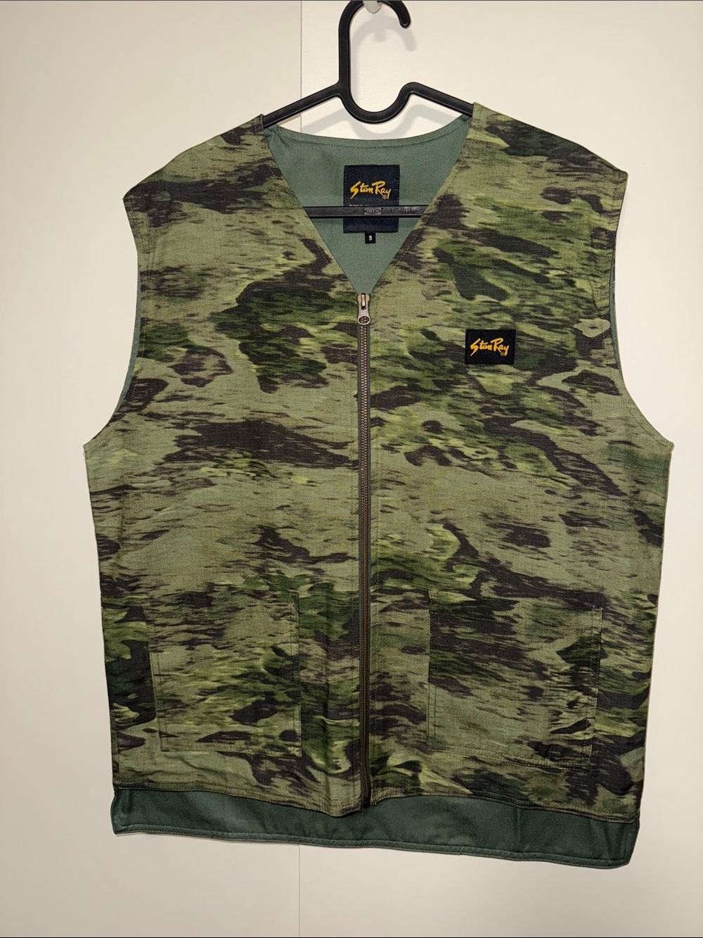 Stan Ray Green Camo Zip-Up Vest